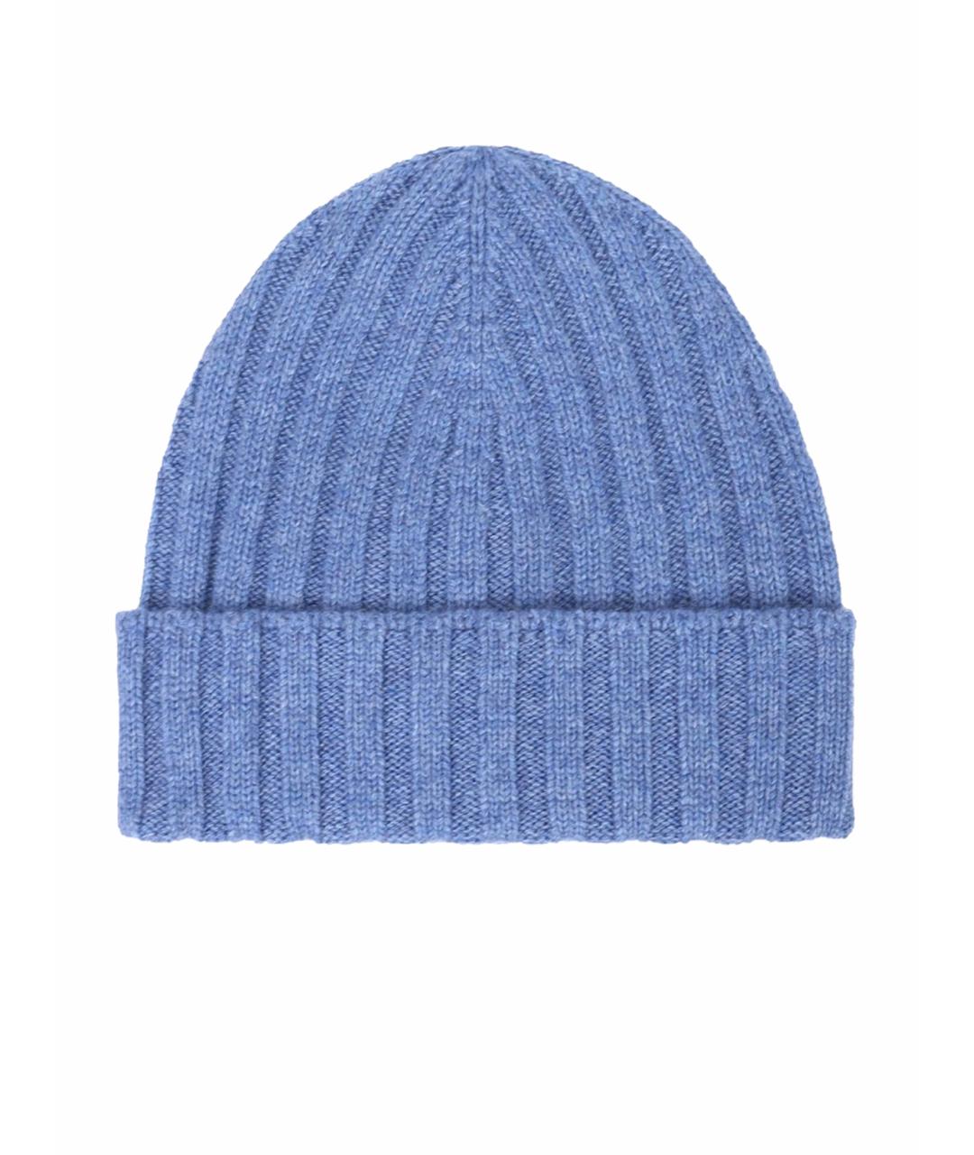 GRAN SASSO Голубая кашемировая шапка, фото 1