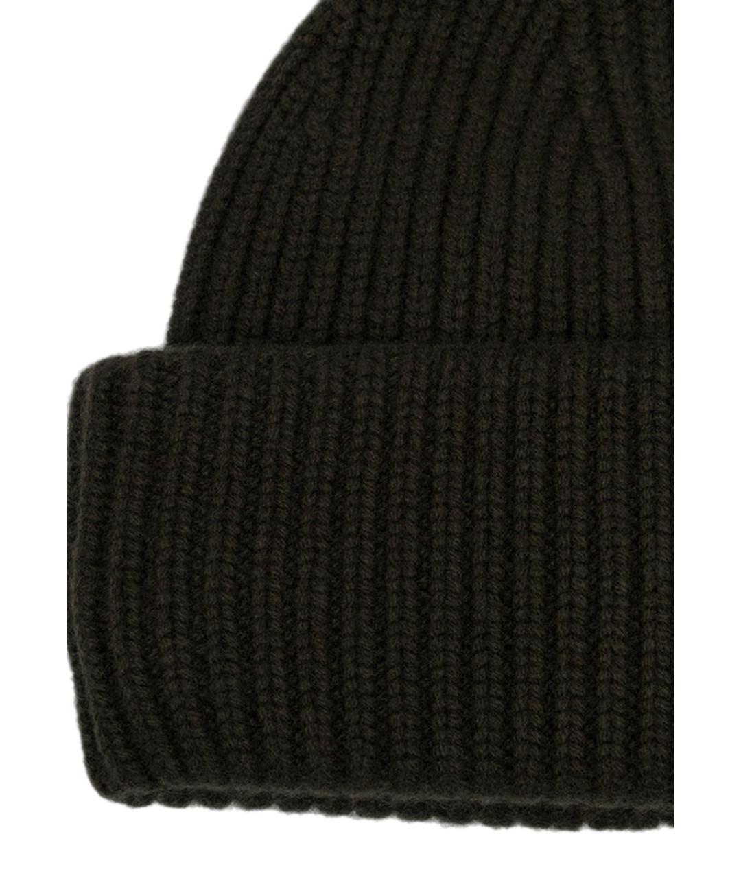 YVES SALOMON Черная шерстяная шапка, фото 3
