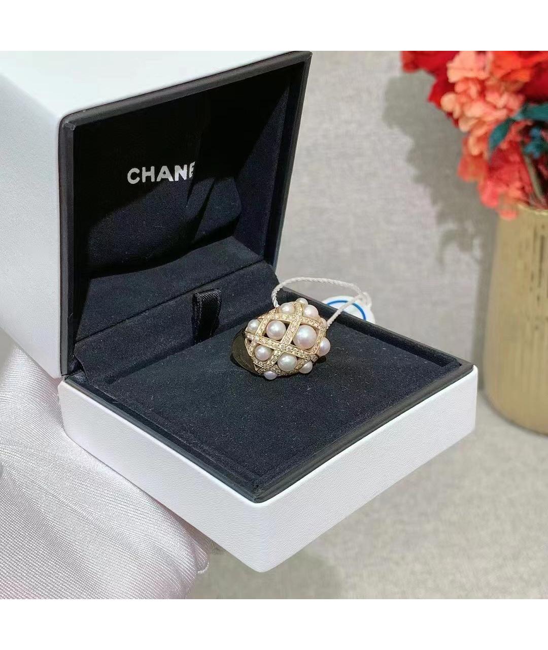 CHANEL Белое жемчужное кольцо, фото 4