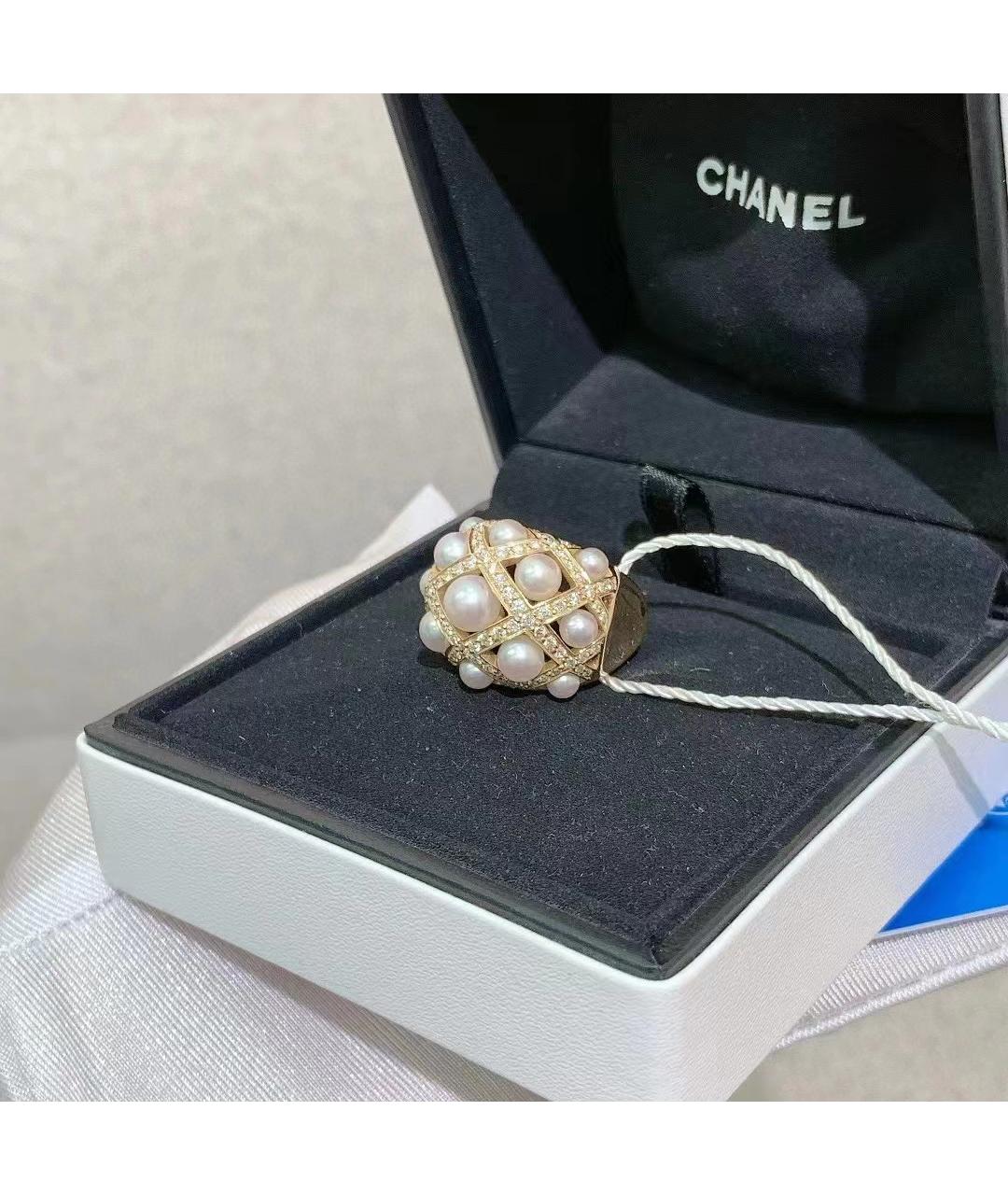 CHANEL Белое жемчужное кольцо, фото 2