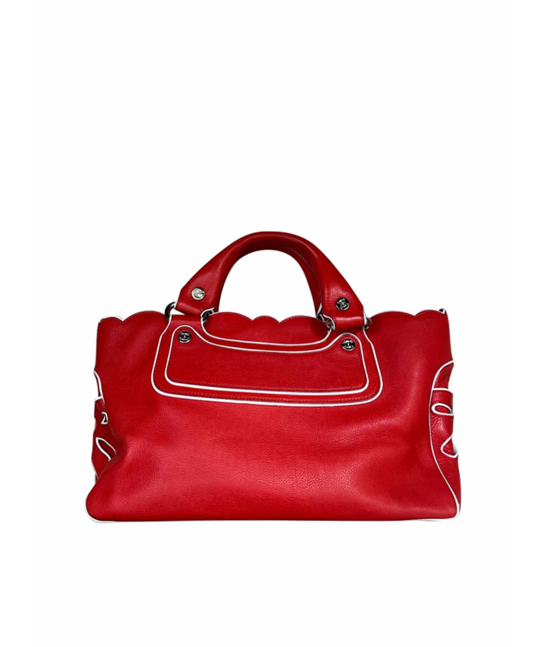 CELINE PRE-OWNED Красная кожаная сумка тоут, фото 1