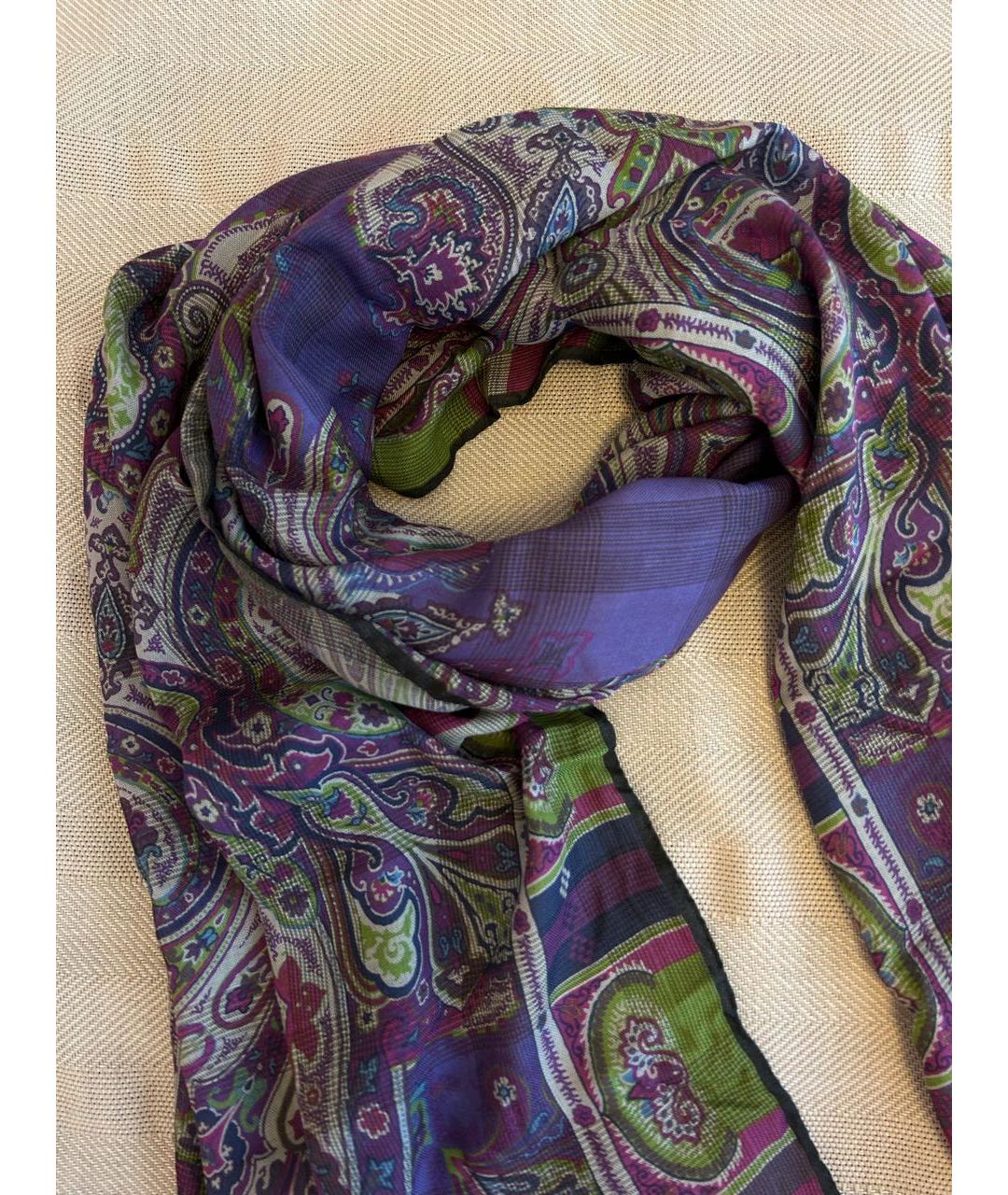ETRO Фиолетовый шарф, фото 2