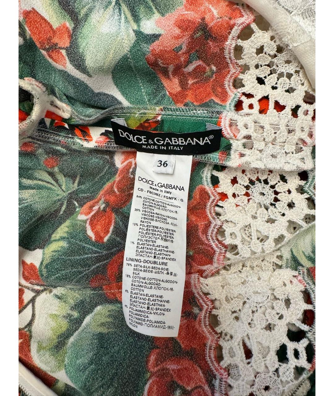 DOLCE&GABBANA Хлопковое вечернее платье, фото 4