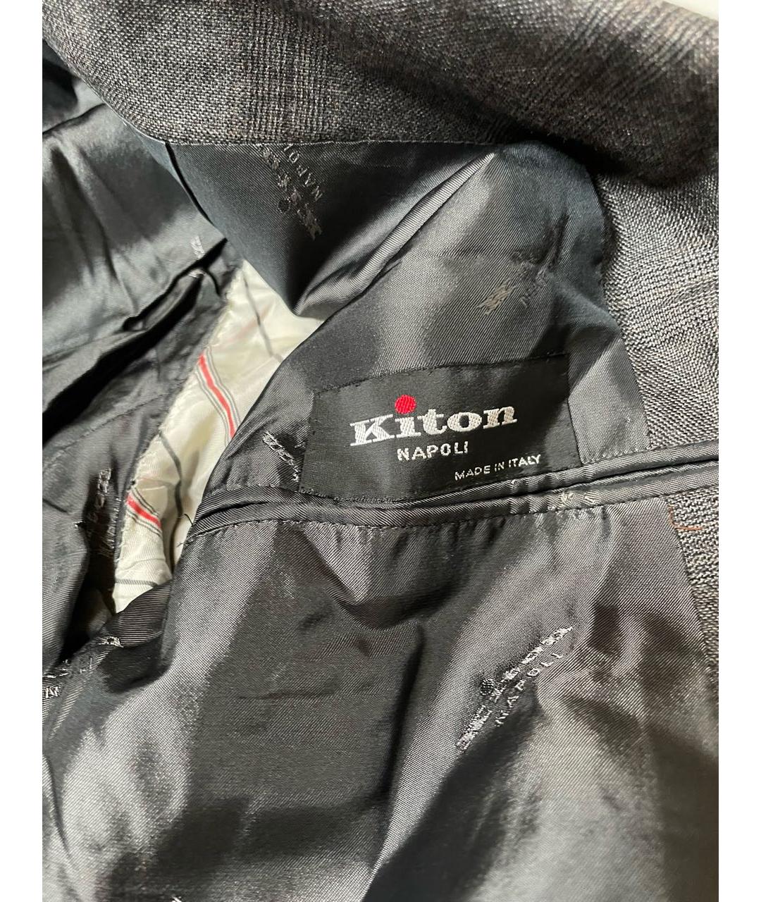 KITON Антрацитовый кашемировый пиджак, фото 5