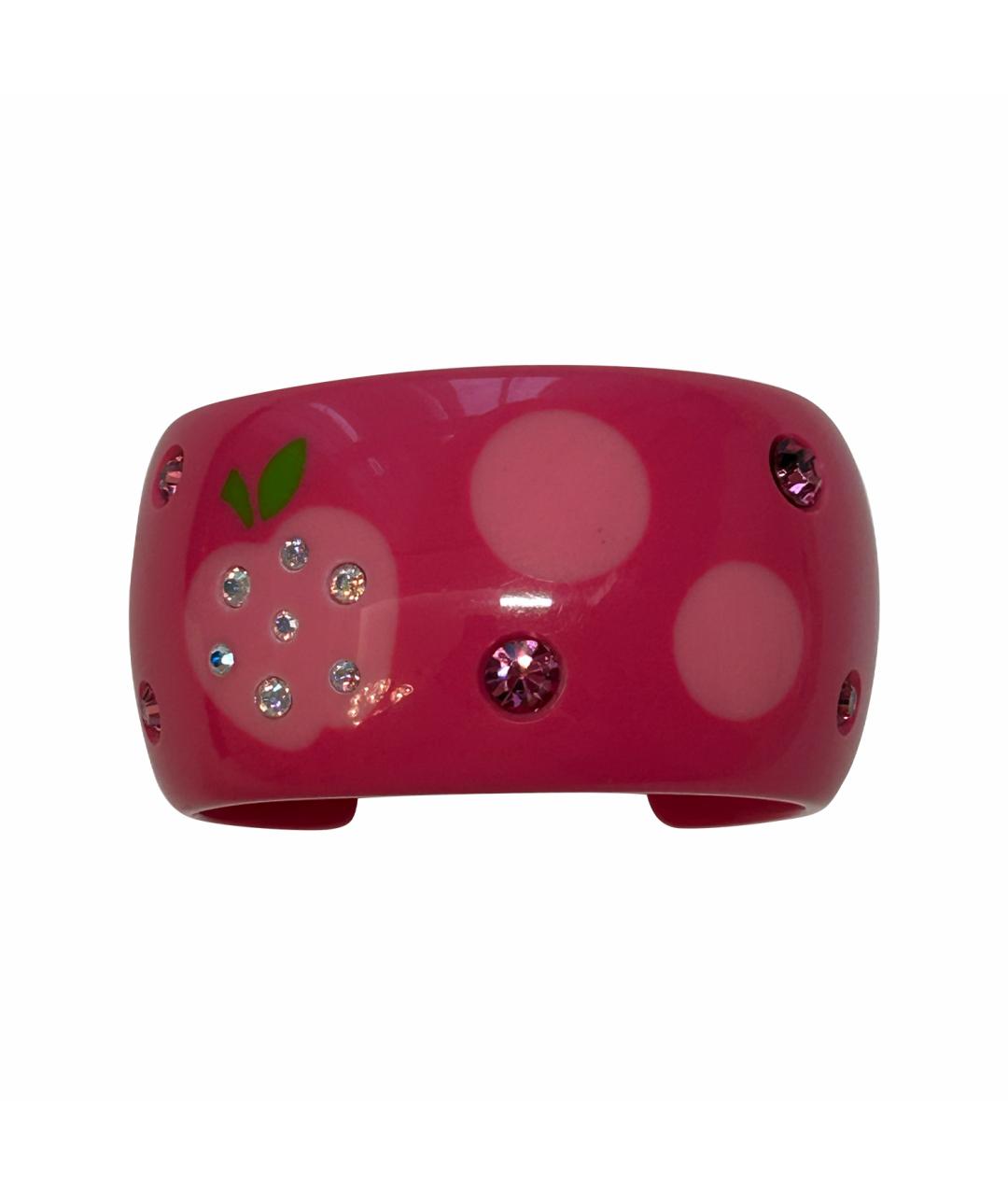 ANNA SUI Розовый пластиковый браслет, фото 1