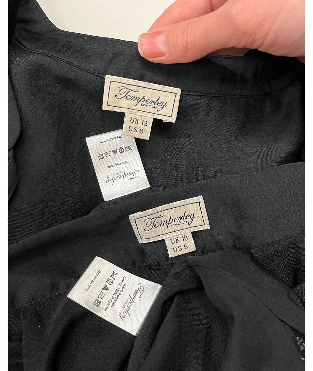 TEMPERLEY LONDON Черный костюм с юбками, фото 5