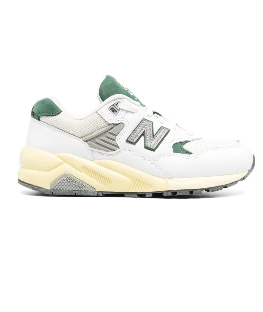 NEW BALANCE Белые кожаные низкие кроссовки / кеды, фото 1