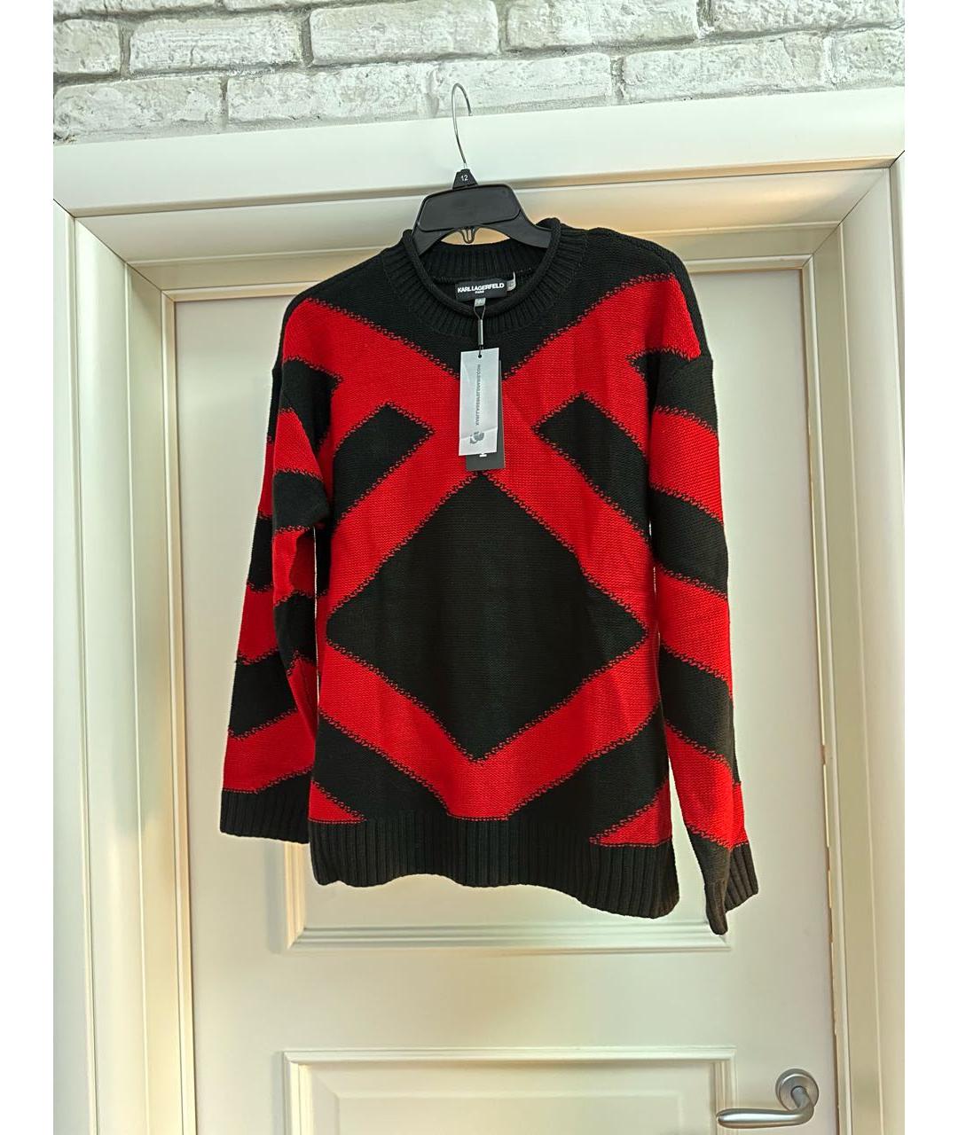 KARL LAGERFELD Красный полиэстеровый джемпер / свитер, фото 2
