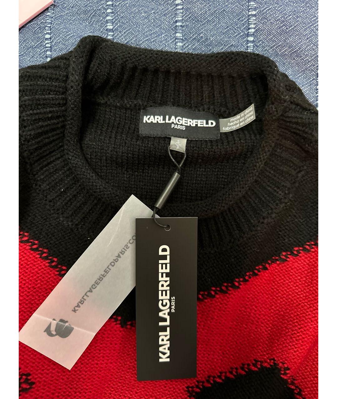 KARL LAGERFELD Красный полиэстеровый джемпер / свитер, фото 4