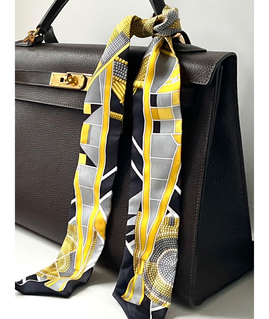 HERMES Мульти шелковый платок, фото 3