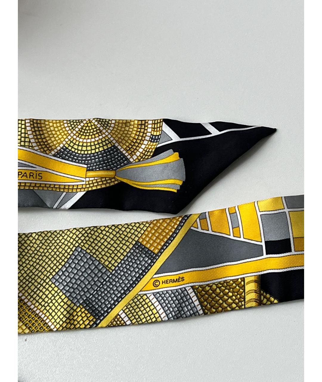 HERMES Мульти шелковый платок, фото 4