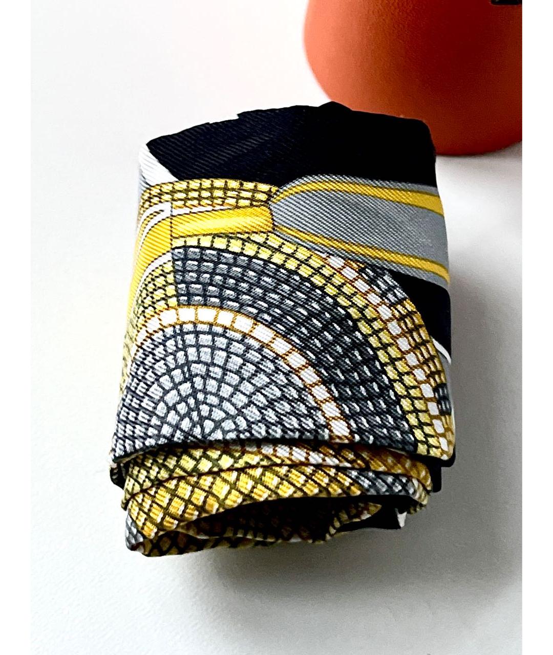 HERMES Мульти шелковый платок, фото 9