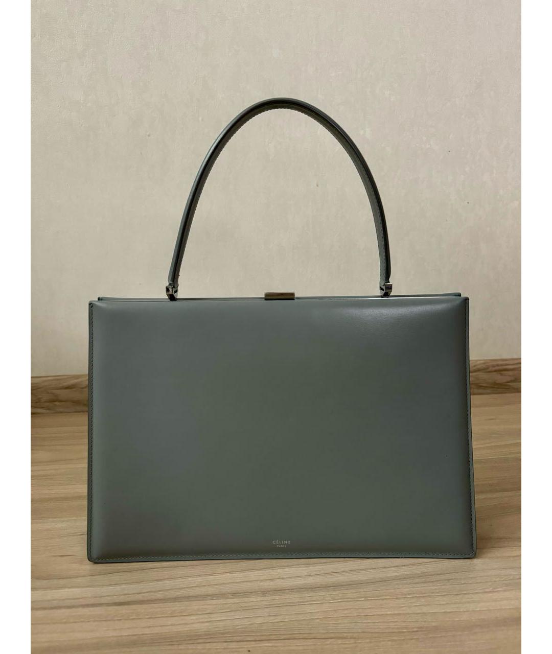 CELINE Кожаная сумка с короткими ручками, фото 9