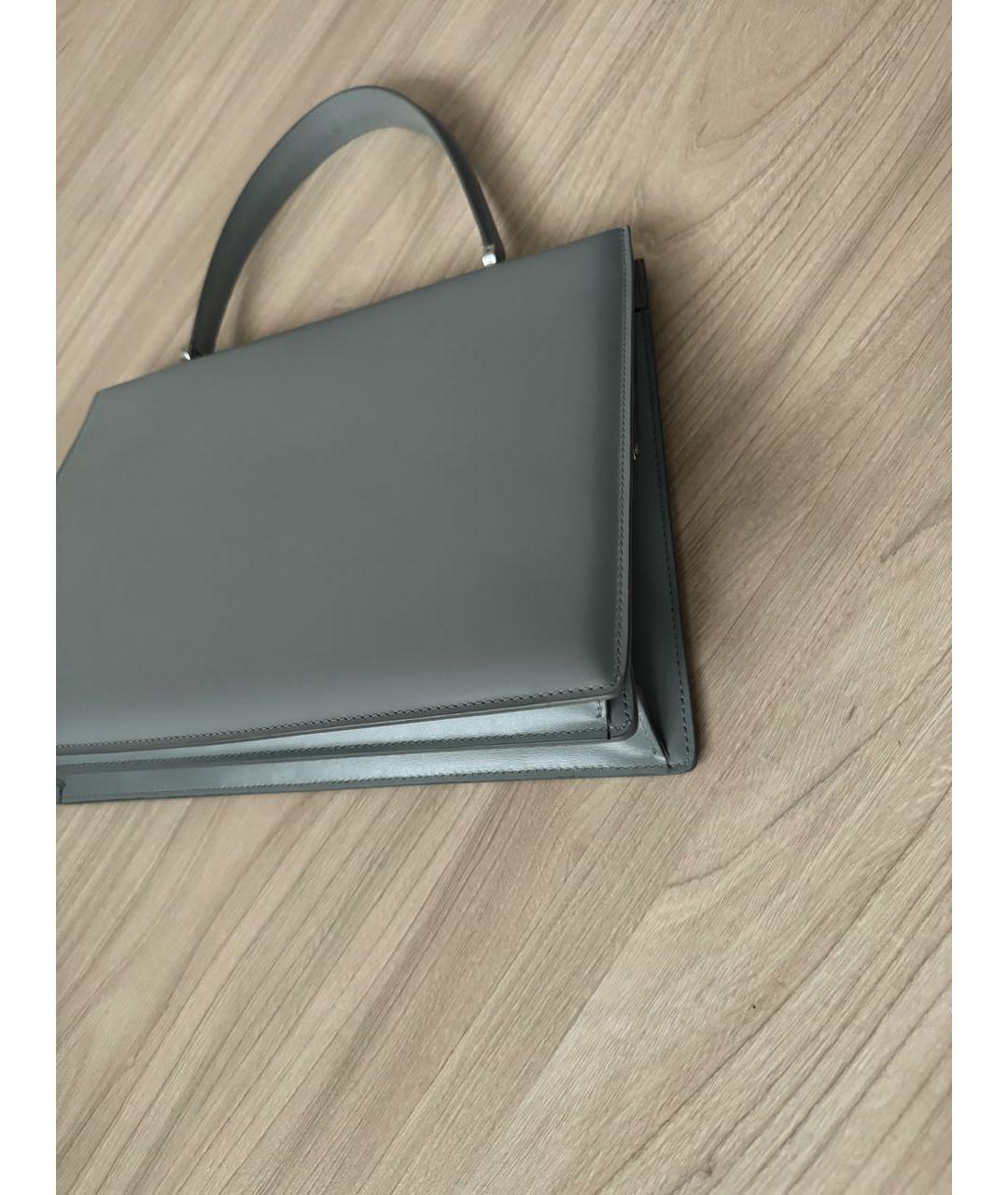 CELINE Кожаная сумка с короткими ручками, фото 6