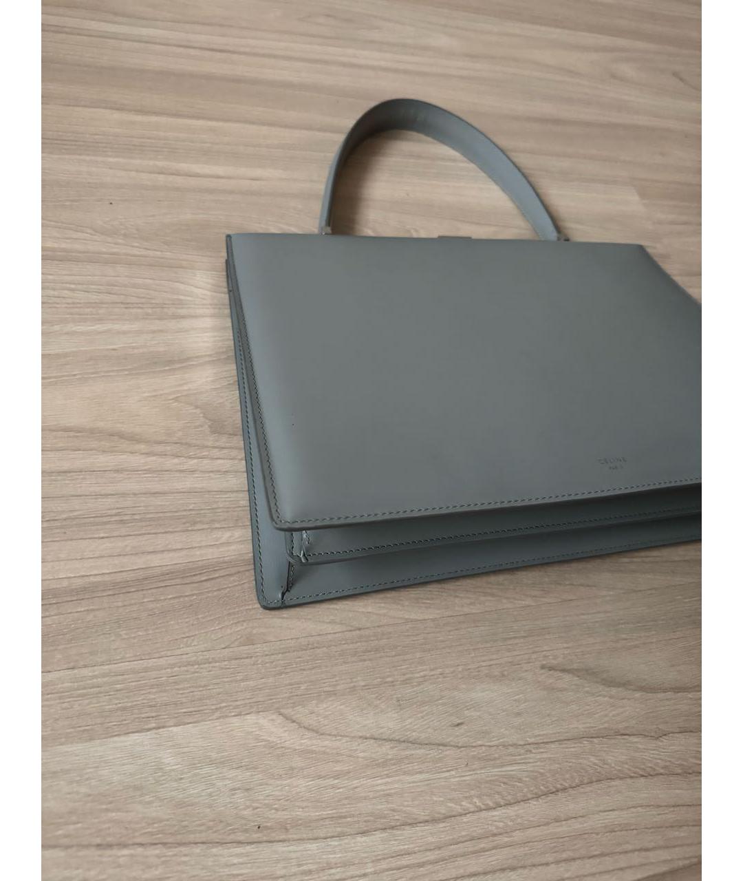 CELINE Кожаная сумка с короткими ручками, фото 4