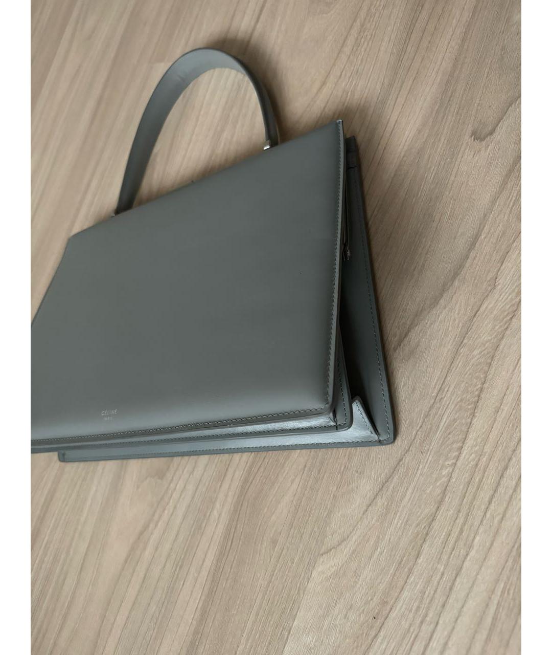 CELINE Кожаная сумка с короткими ручками, фото 3