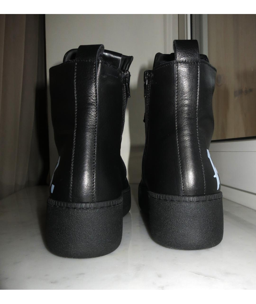 Principe di Bologna Черные кожаные ботинки, фото 7