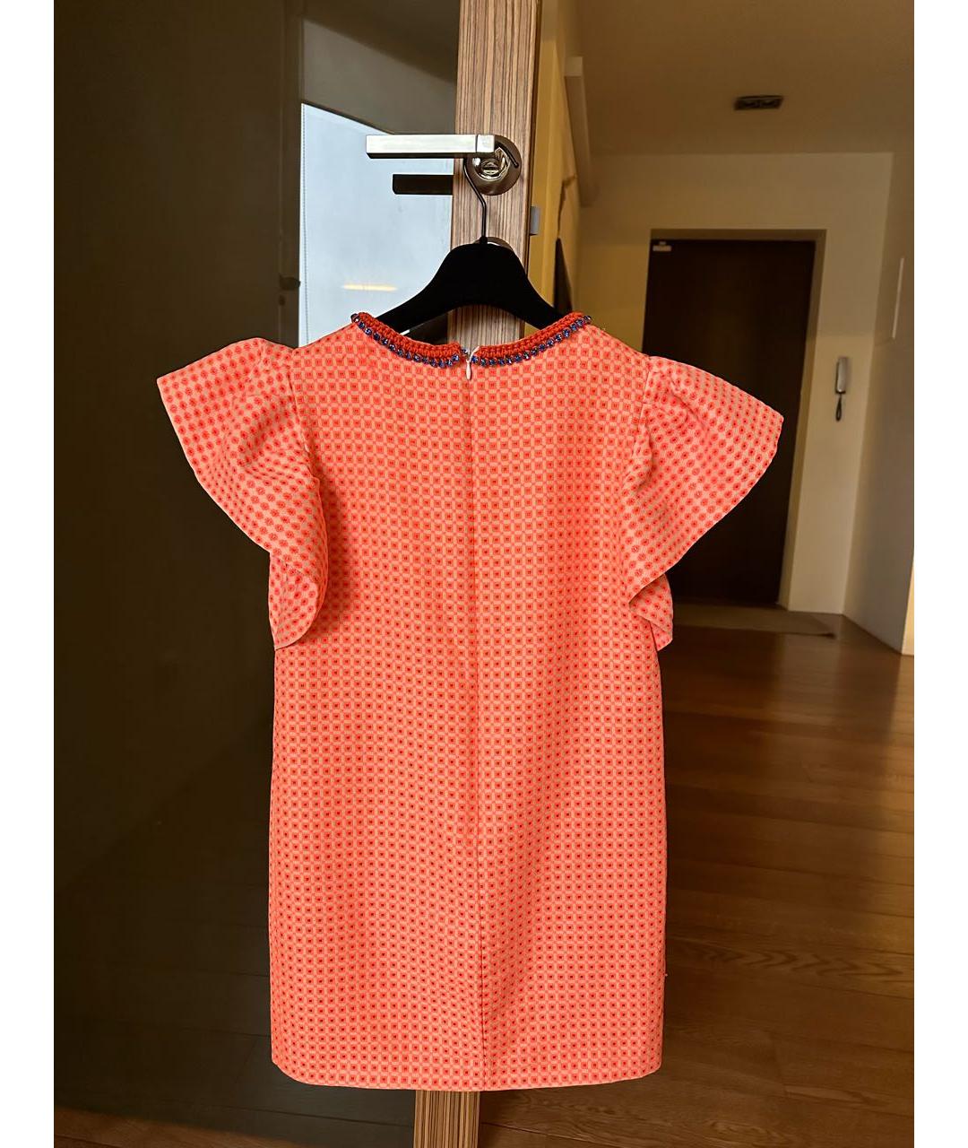 MSGM Оранжевое коктейльное платье, фото 2
