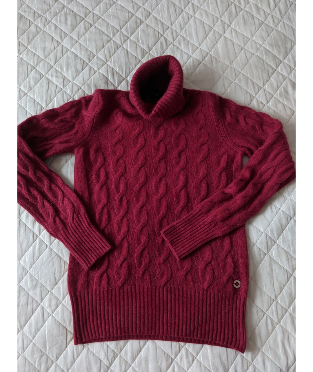 LORO PIANA Бордовый кашемировый джемпер / свитер, фото 4