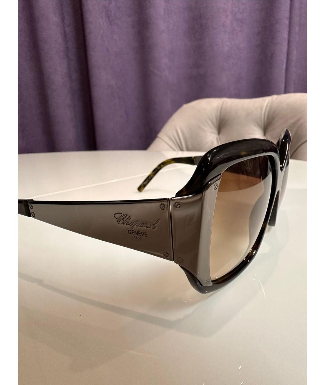 CHOPARD Коричневые солнцезащитные очки, фото 3