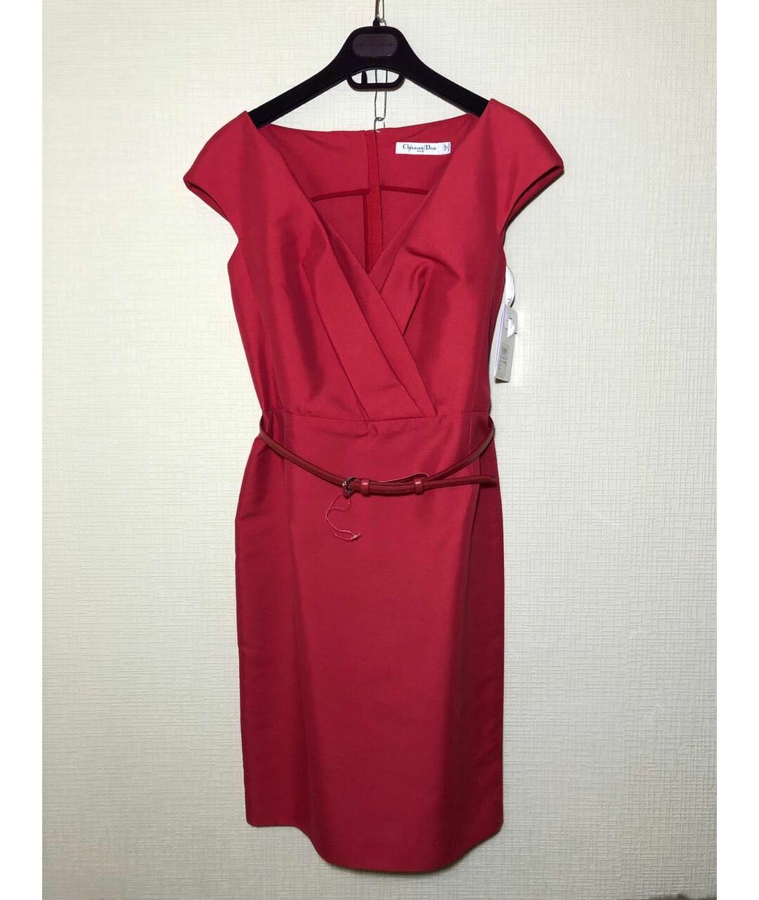 CHRISTIAN DIOR PRE-OWNED Красное повседневное платье, фото 9