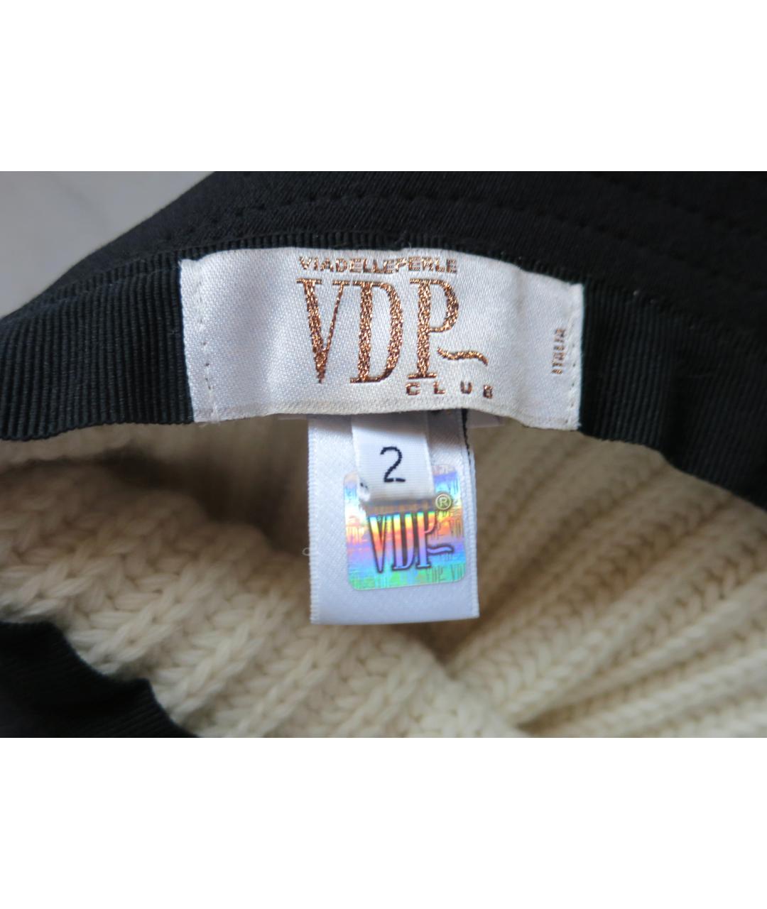 VDP Бежевая шерстяная шапка, фото 4