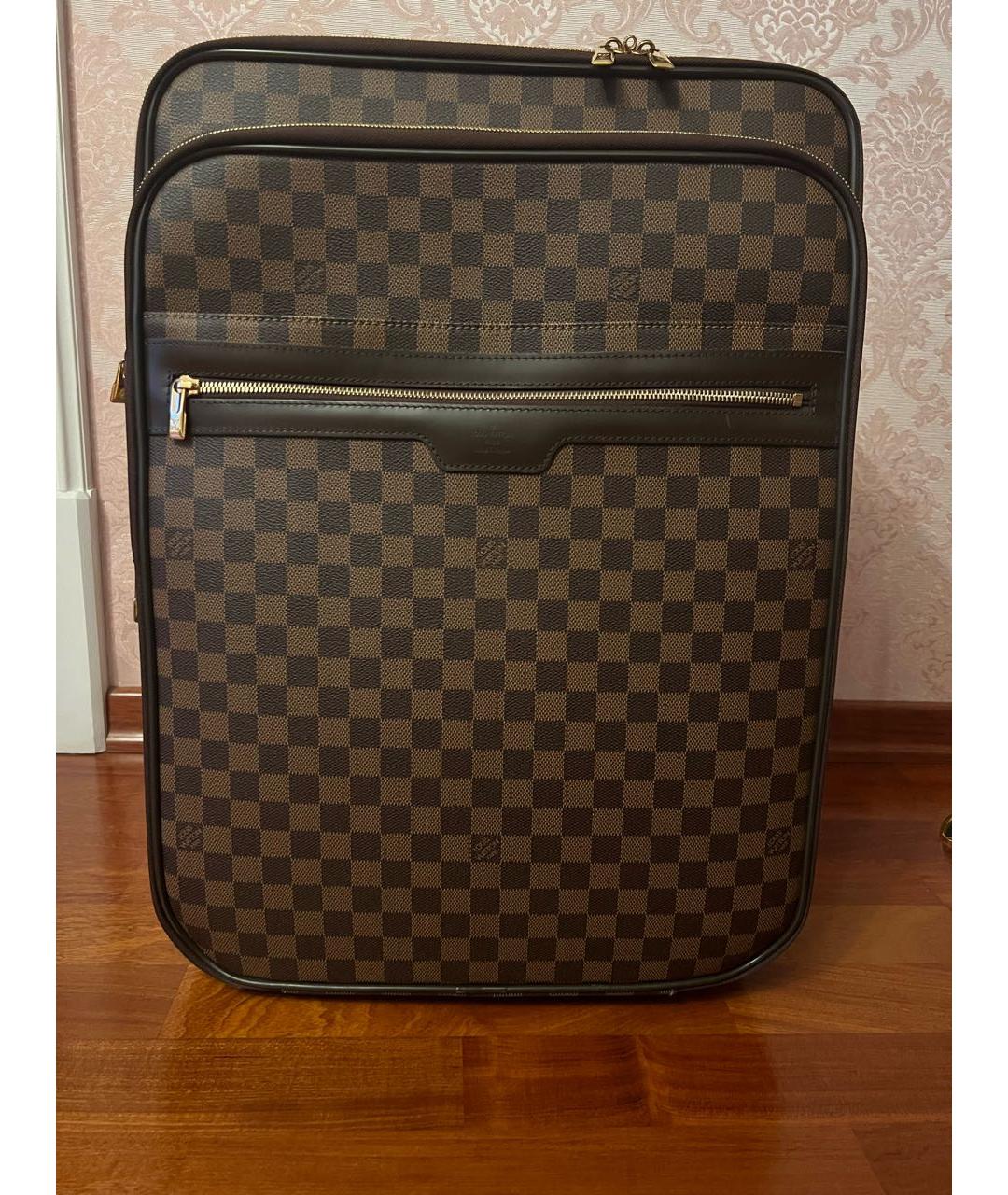 LOUIS VUITTON PRE-OWNED Коричневый чемодан, фото 2