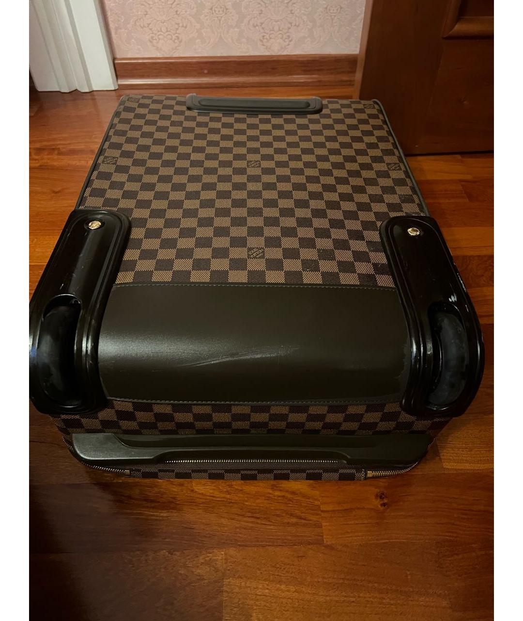 LOUIS VUITTON PRE-OWNED Коричневый чемодан, фото 5