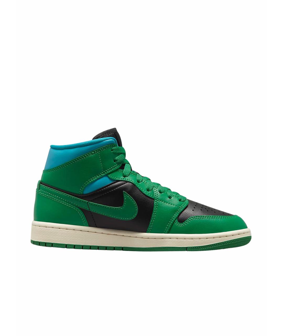 NIKE Зеленые кожаные кроссовки, фото 1
