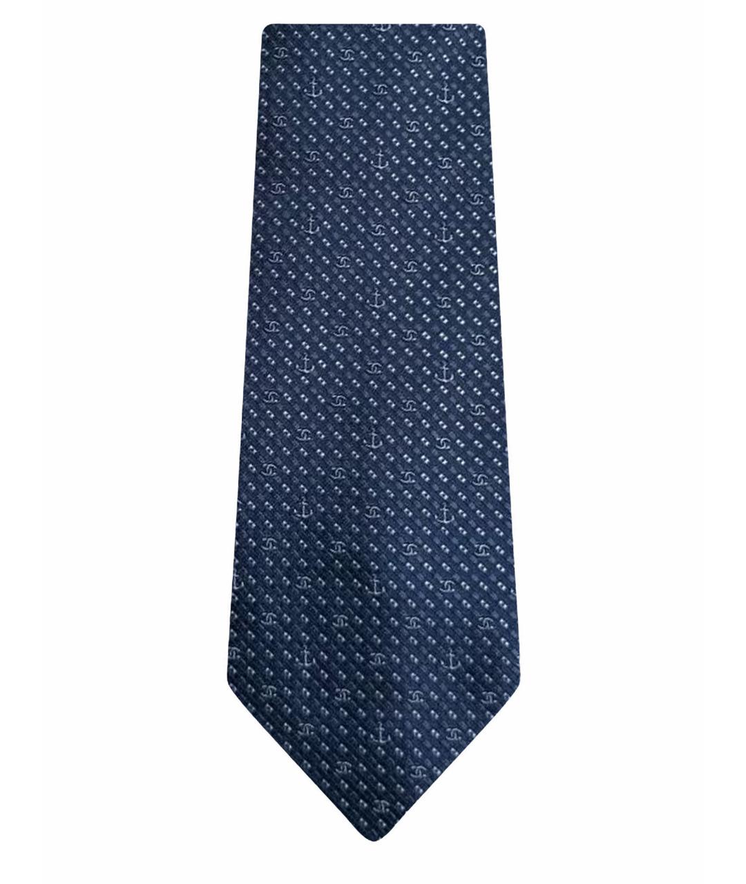 CHANEL PRE-OWNED Синий шелковый галстук, фото 1
