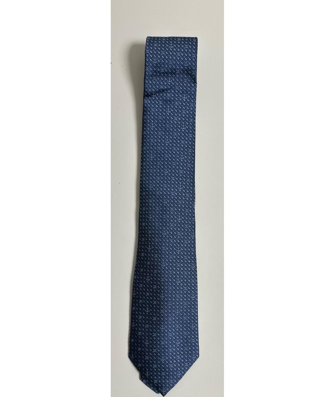 CHANEL PRE-OWNED Синий шелковый галстук, фото 6