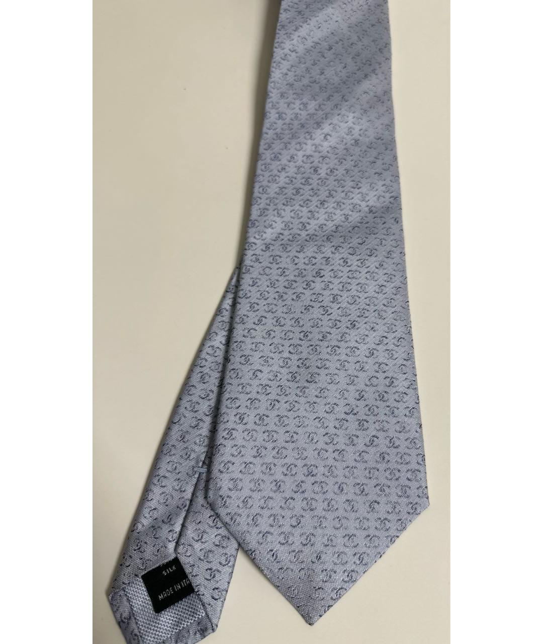 CHANEL PRE-OWNED Голубой шелковый галстук, фото 3