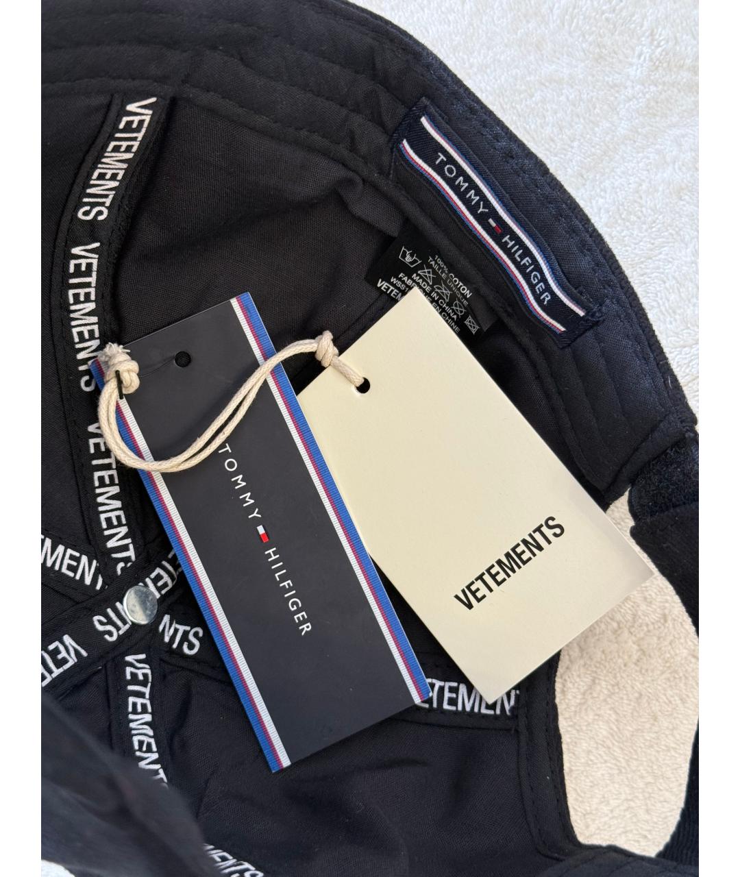 VETEMENTS Черная хлопковая кепка/бейсболка, фото 9