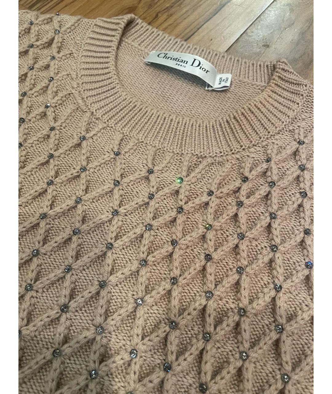 CHRISTIAN DIOR PRE-OWNED Розовый шерстяной джемпер / свитер, фото 3