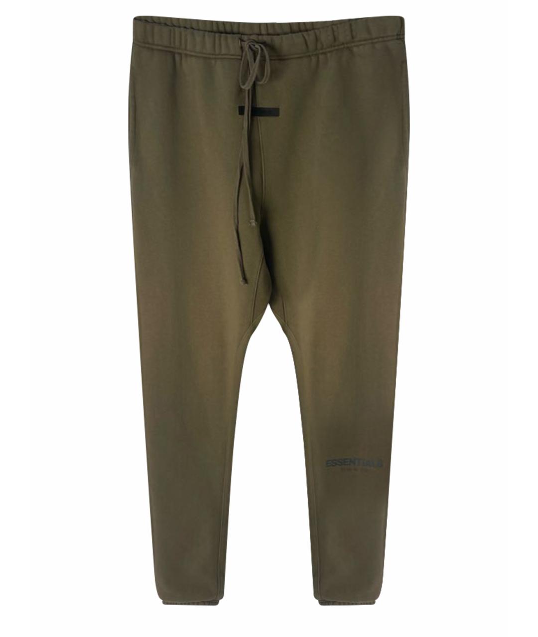 ESSENTIAL Бежевые хлопковые спортивные брюки и шорты, фото 1