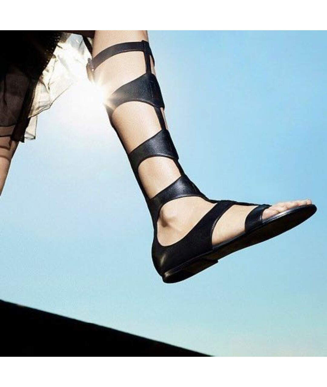 SIGERSON MORRISON Черные кожаные сандалии, фото 4