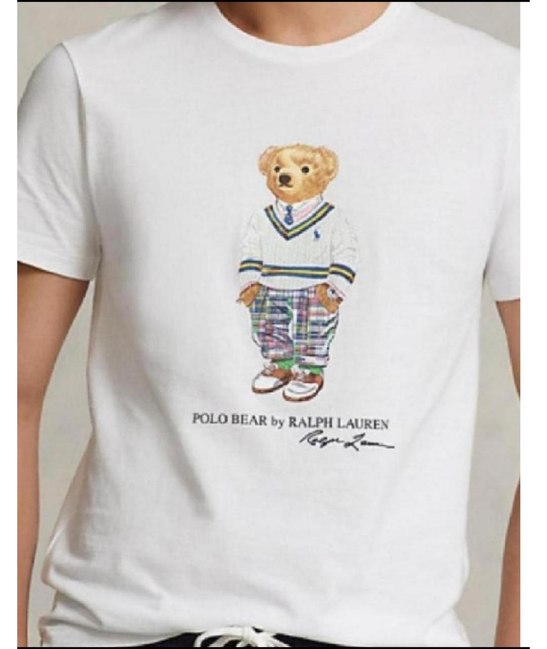 POLO RALPH LAUREN Белая хлопковая футболка, фото 5