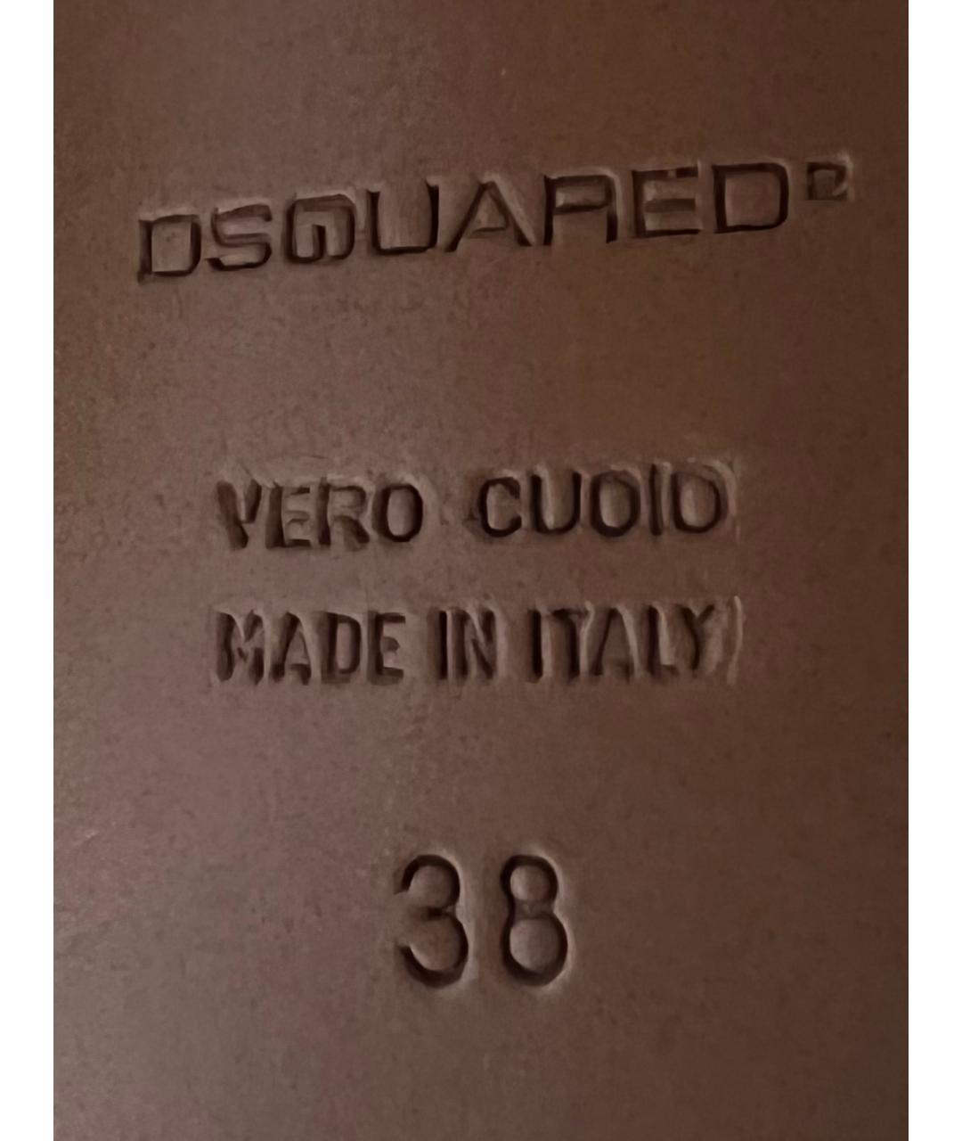 DSQUARED2 Черные замшевые сапоги, фото 6