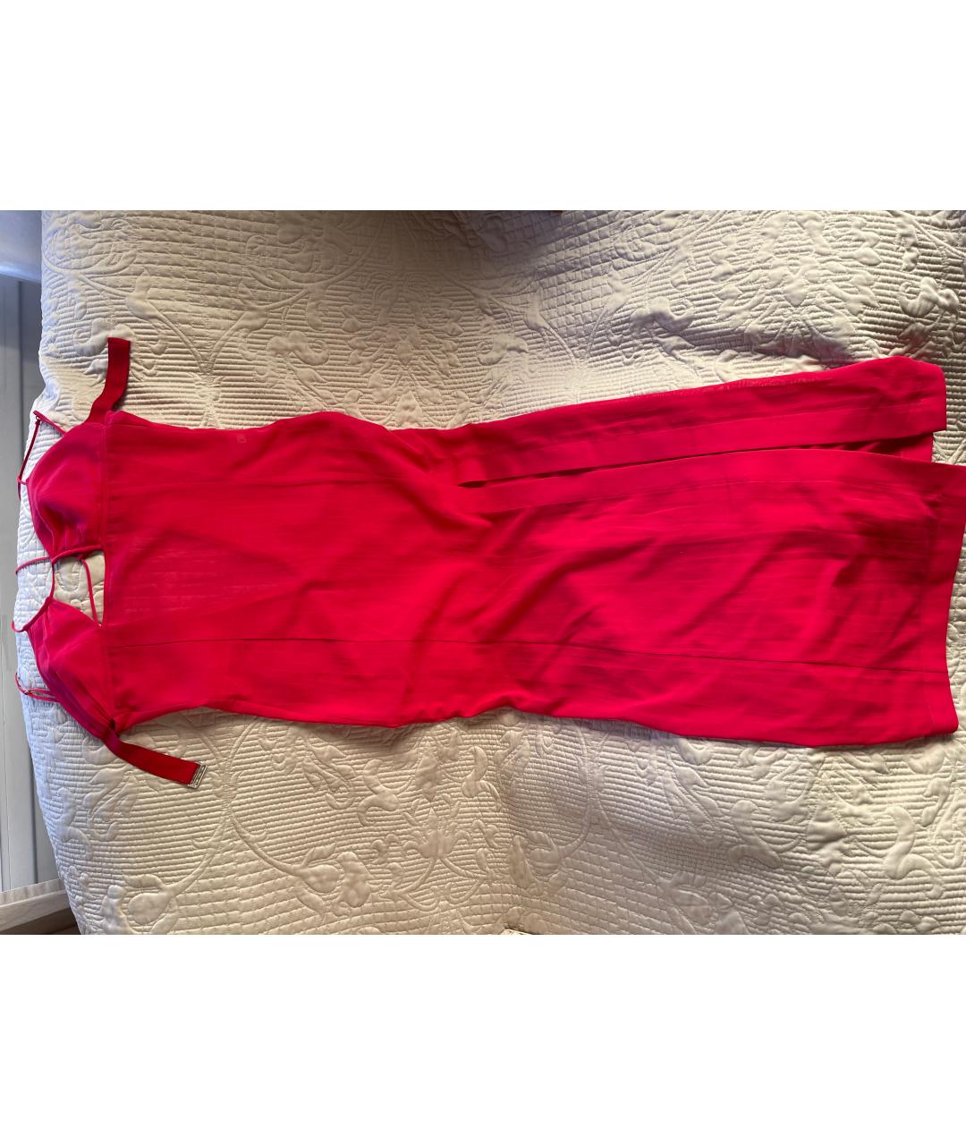 NENSI DOJAKA Красное хлопковое коктейльное платье, фото 8
