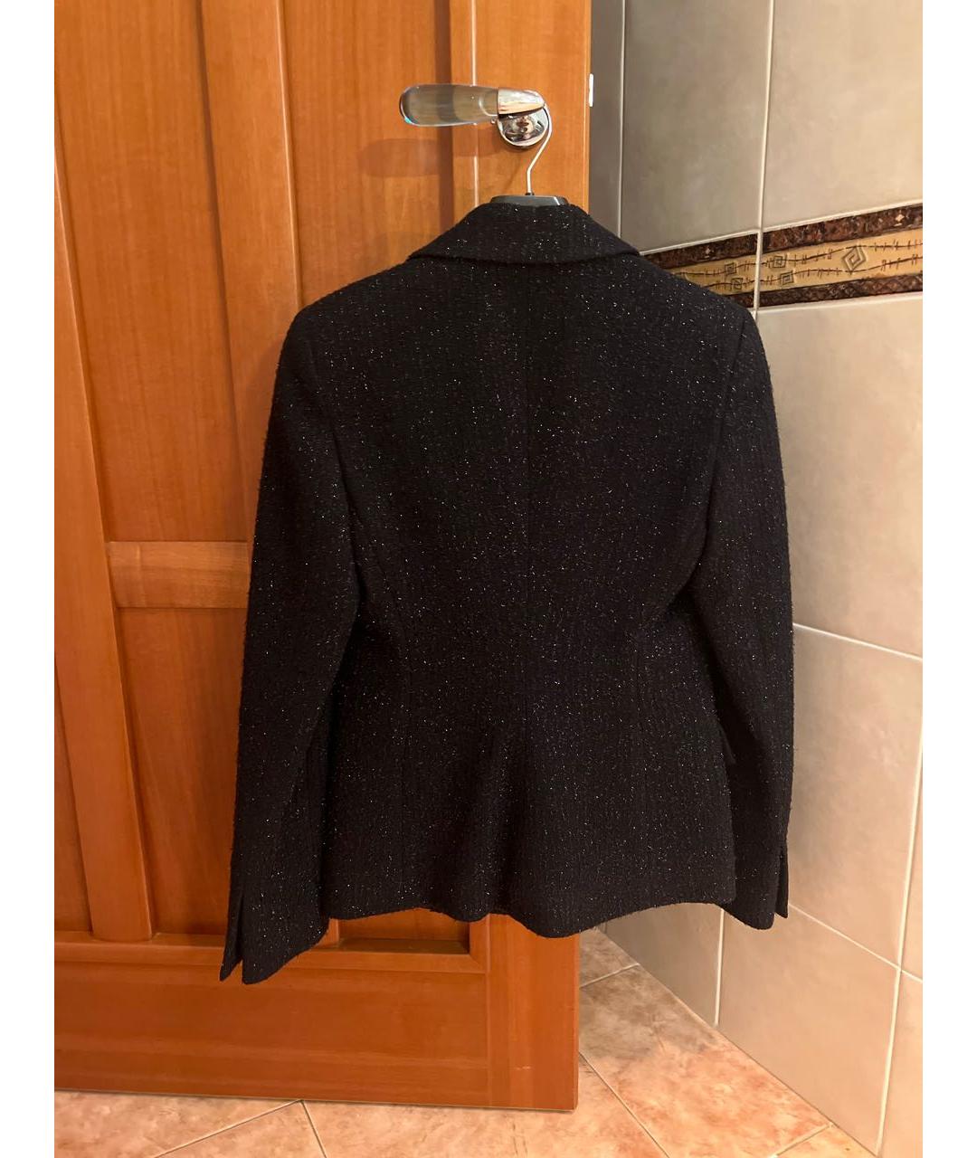EMPORIO ARMANI Черный полиамидовый жакет/пиджак, фото 2