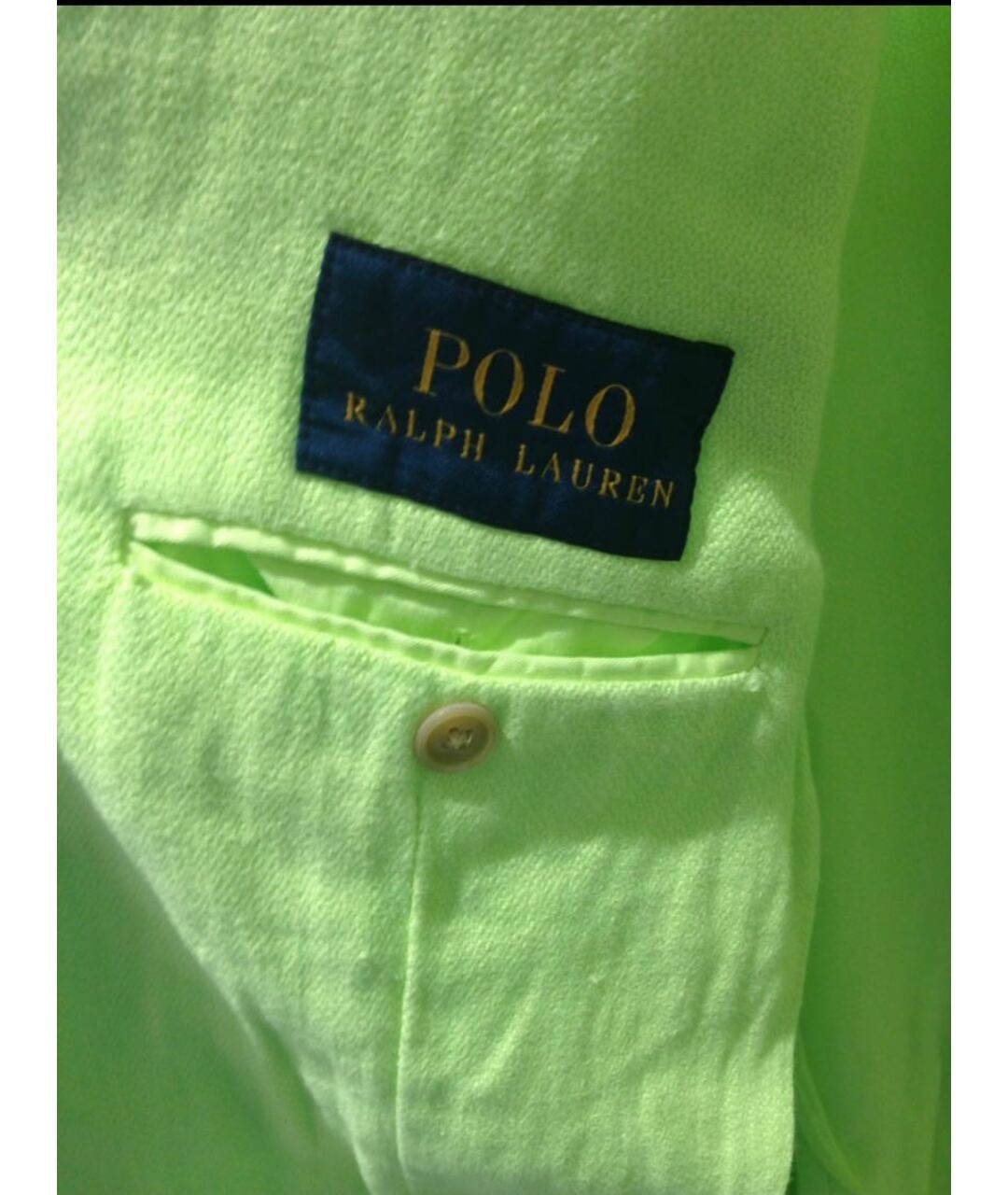 POLO RALPH LAUREN Салатовый хлопковый пиджак, фото 5