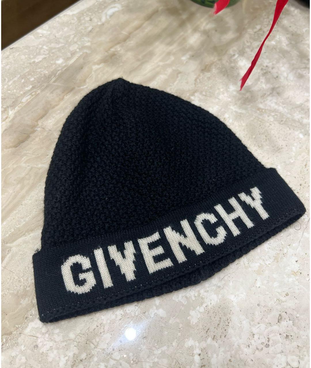 GIVENCHY Черная шерстяная шапка, фото 2