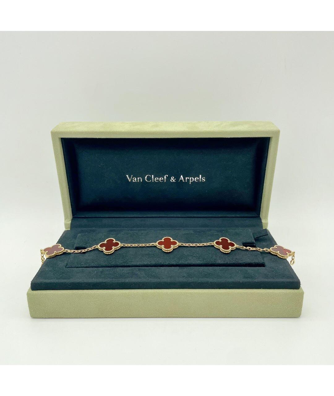 VAN CLEEF & ARPELS Красный браслет из желтого золота, фото 2
