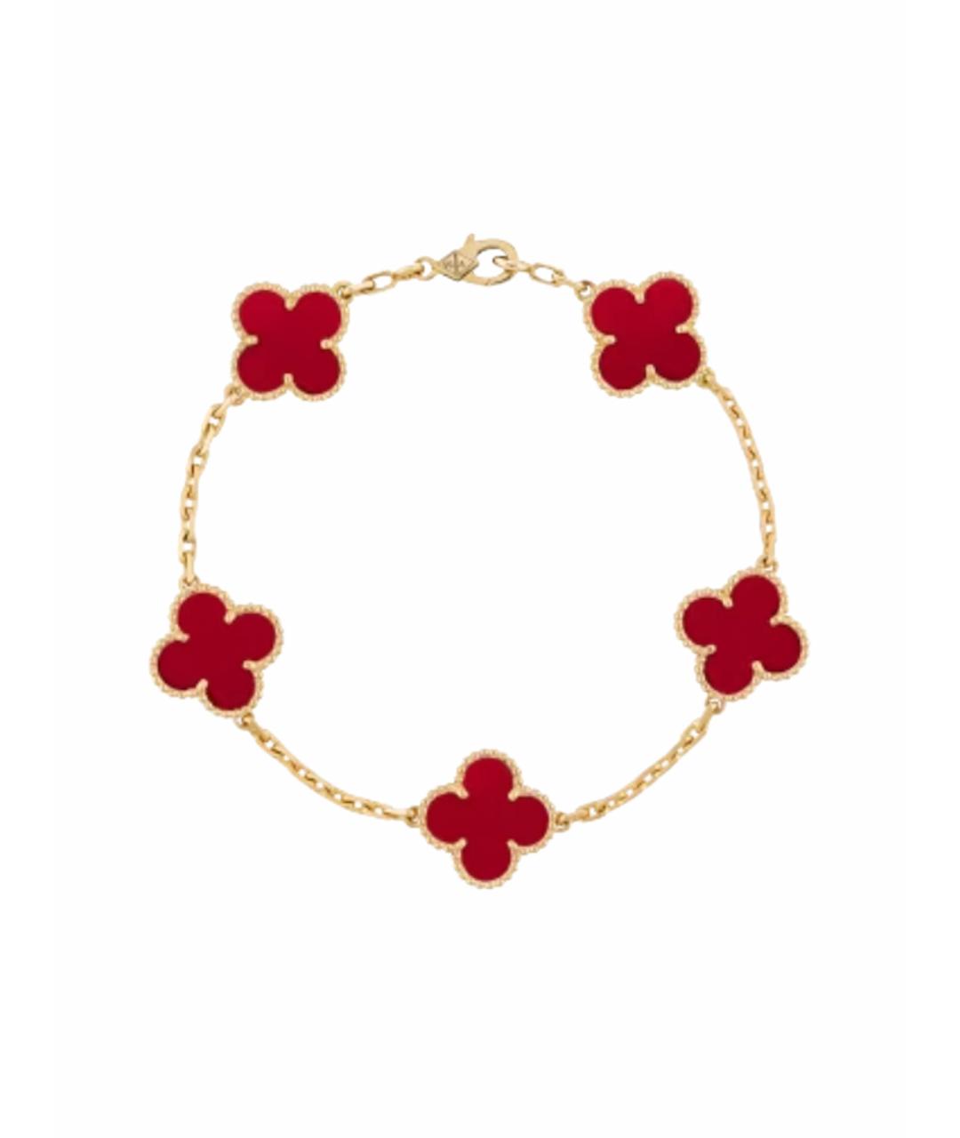 VAN CLEEF & ARPELS Красный браслет из желтого золота, фото 1