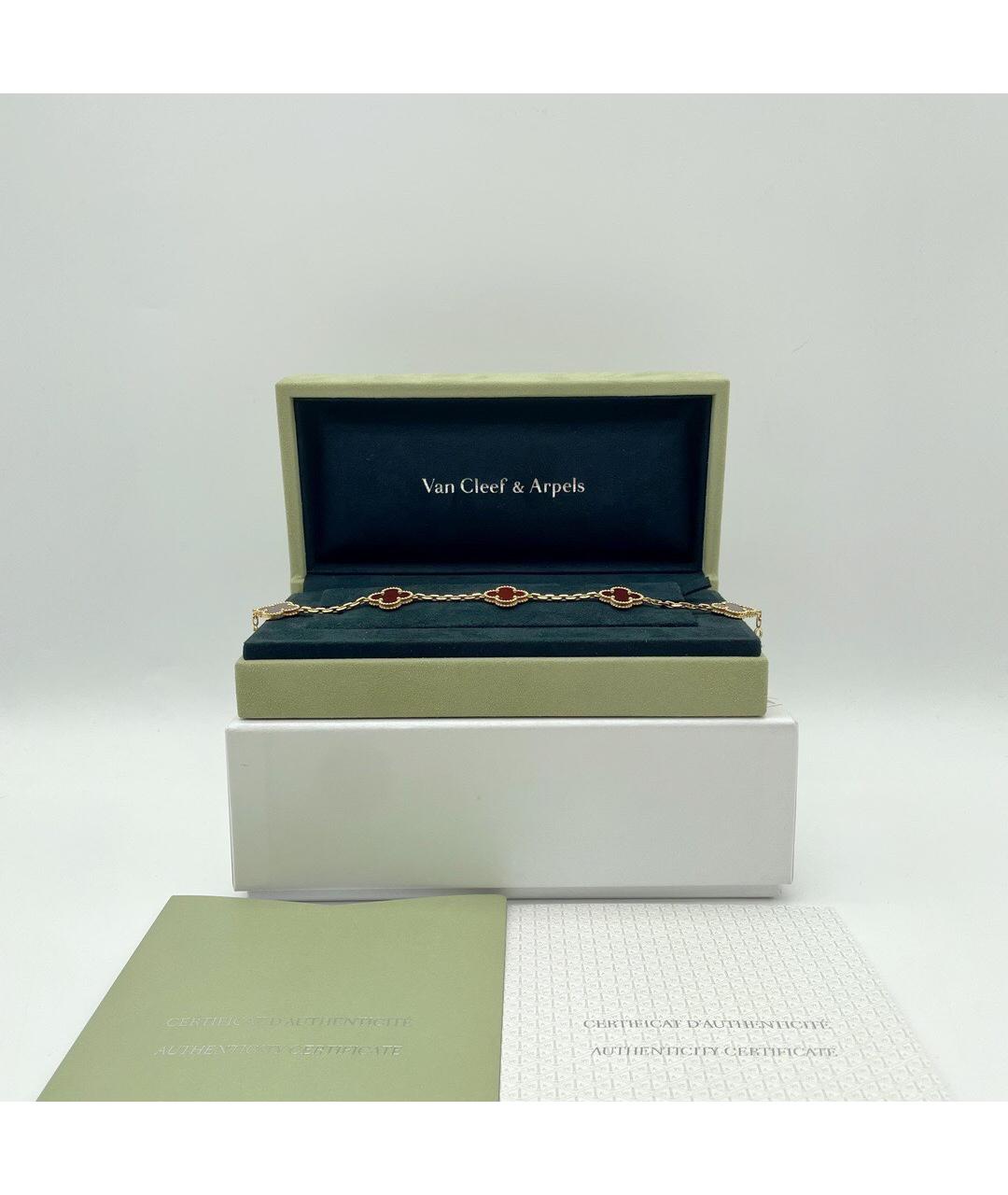 VAN CLEEF & ARPELS Красный браслет из желтого золота, фото 4
