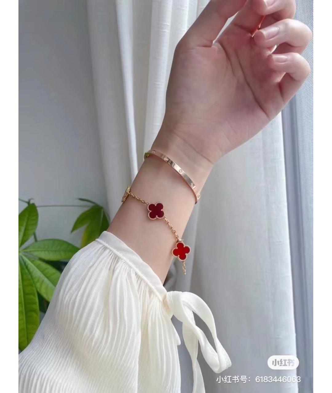 VAN CLEEF & ARPELS Красный браслет из желтого золота, фото 3