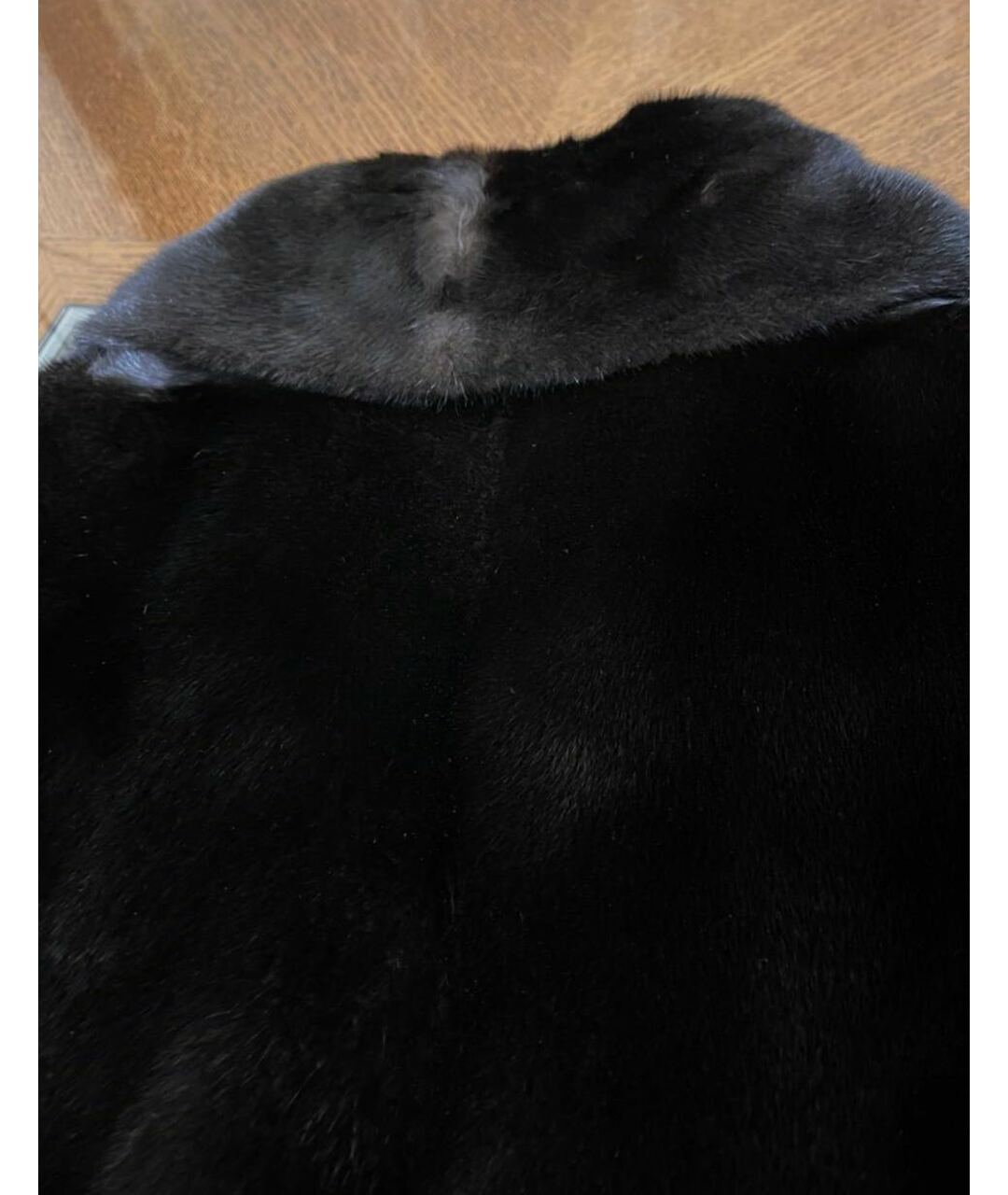 MALA MATI Черная меховая шуба, фото 5
