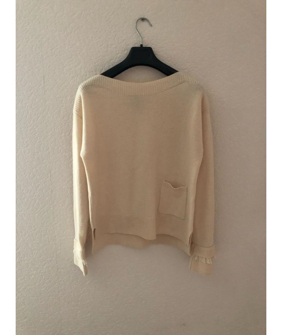 MARC CAIN Белый кашемировый джемпер / свитер, фото 7