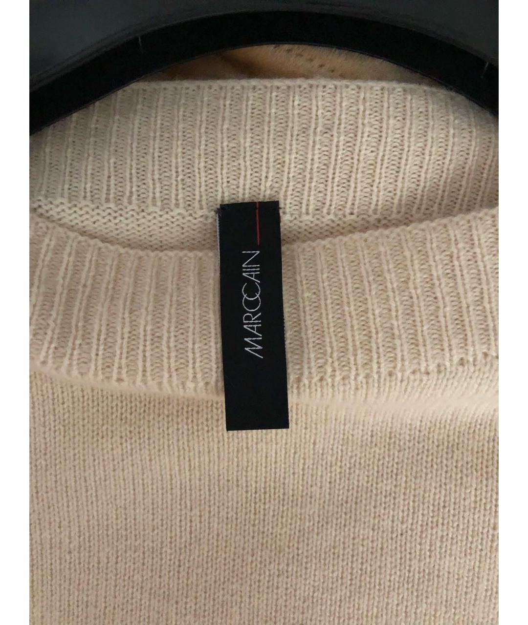 MARC CAIN Белый кашемировый джемпер / свитер, фото 3
