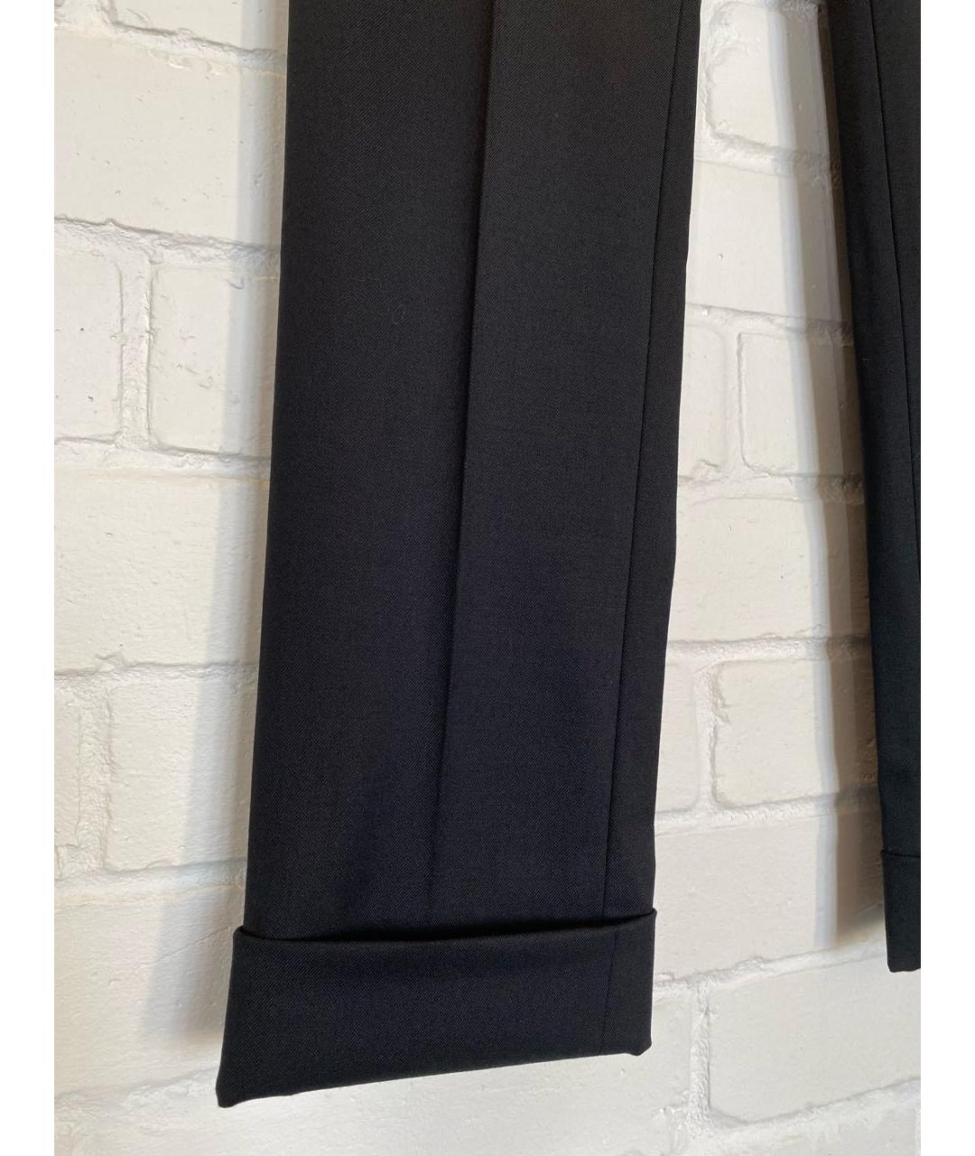 MIU MIU Черные шерстяные брюки узкие, фото 7